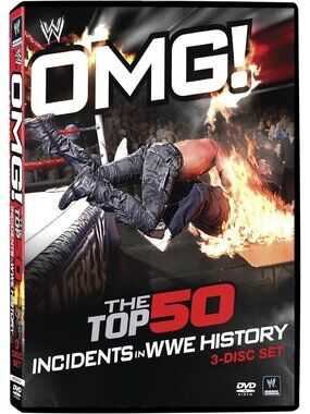 OMG! The Top 50 Incidents in WWE History (3-DVD Set, Region 1) Very Good!